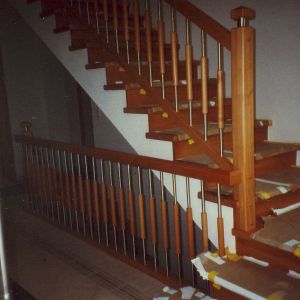 Treppen und Treppengelände aus Holz